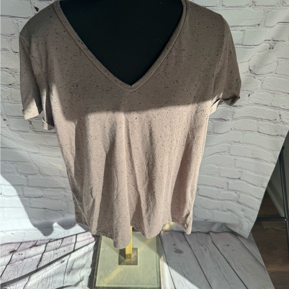 Bke core v neck large speckled plum mauve taupe black - Picture 2 of 4